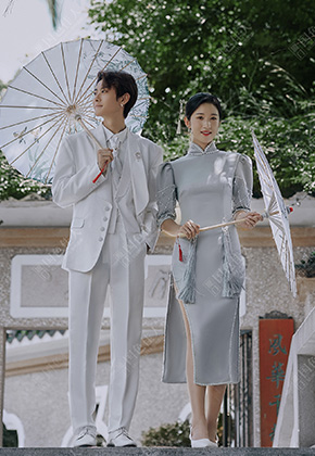 廈門(mén)旅拍|藍調新中式旗袍婚紗照